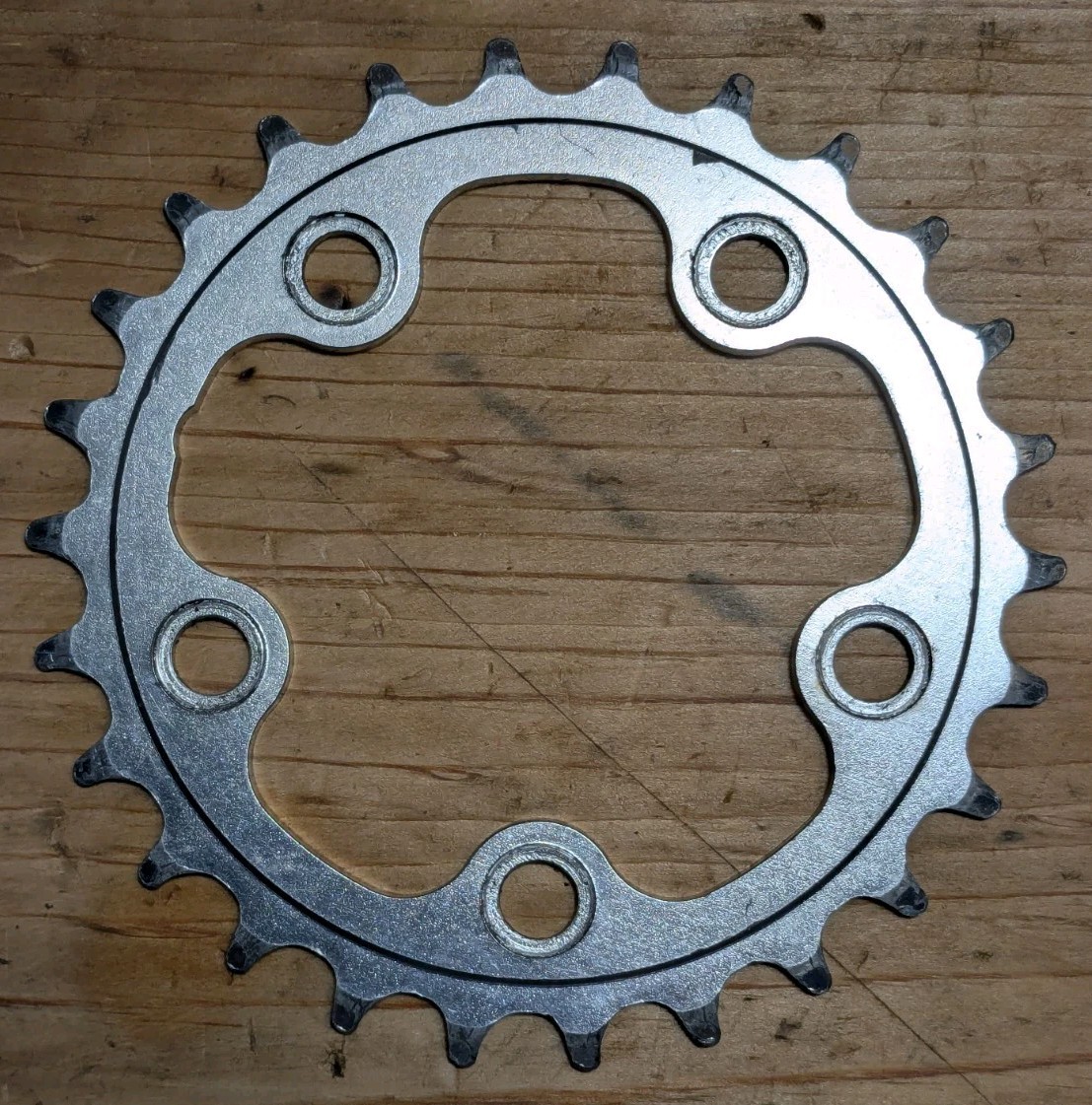 Unbranded 26T 5-bolt 74 BCD Aluminum Chainring Silver