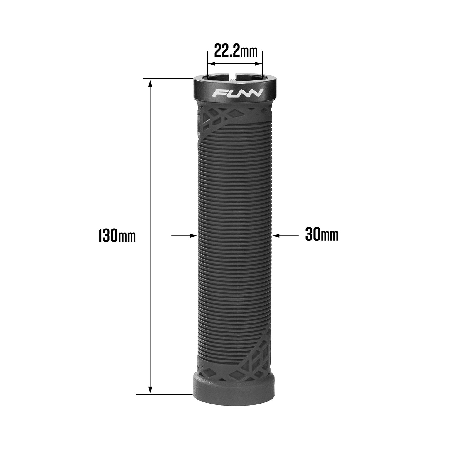Funn Hilt Mountain Bike Handlebar Grips with Single Lock On One Size, Pink