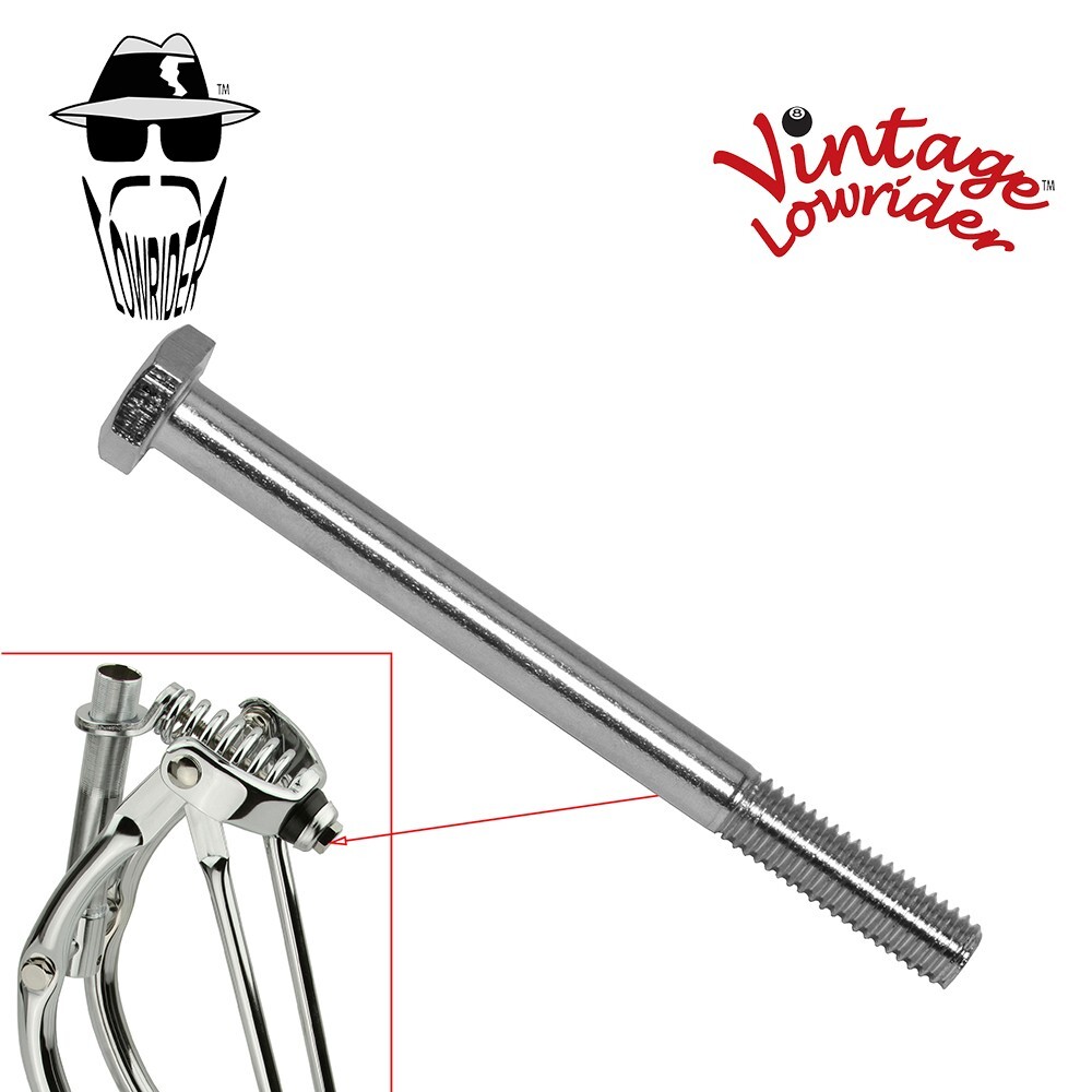 Bike Spring Fork Center Bolt/Nut Chrome Lowrider Beach Cruiser Bicycle.
