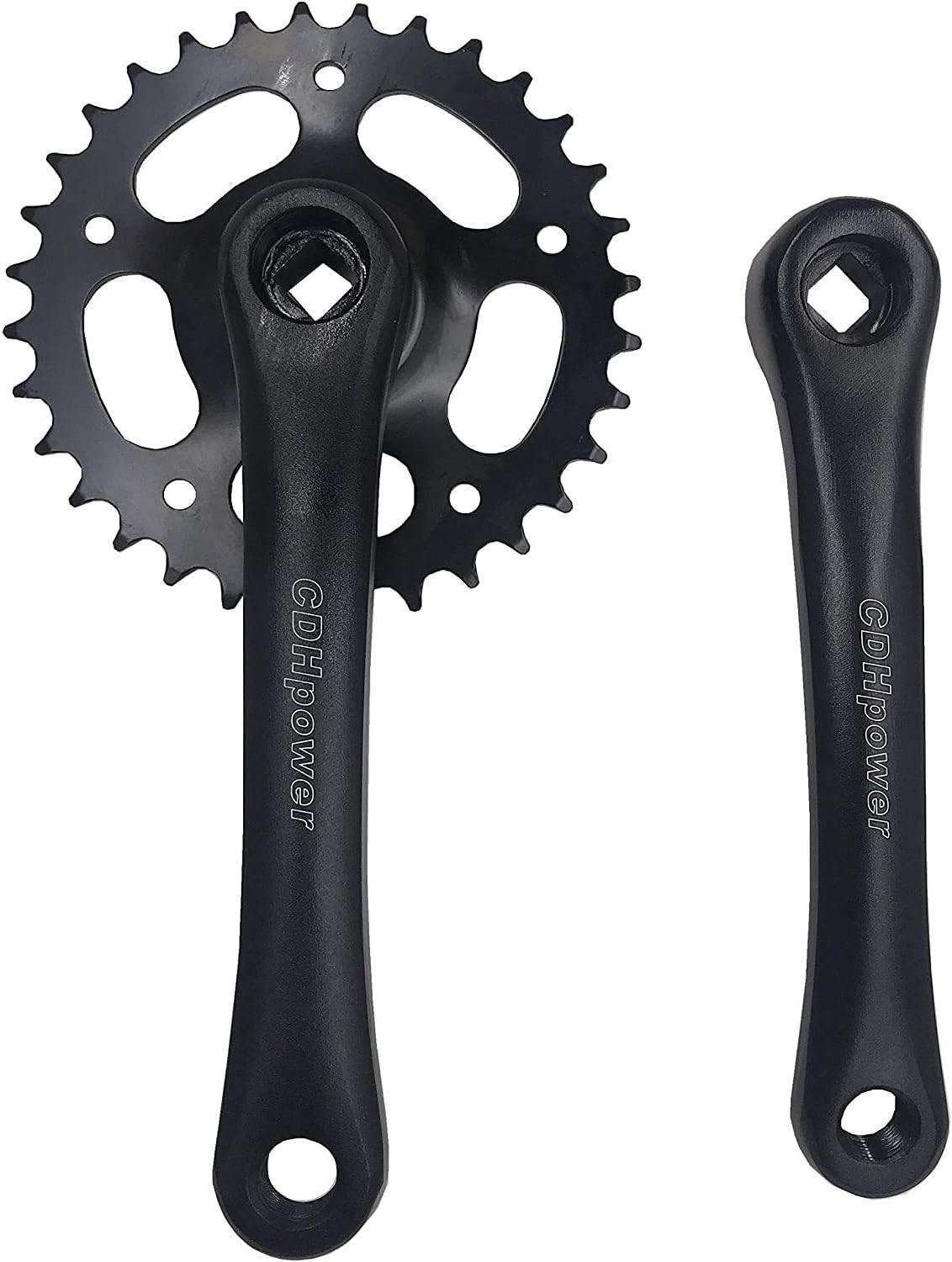 CDH Single Speed Crankset 32T 165mm Crankarms Mountain Road Bike – Square Taper