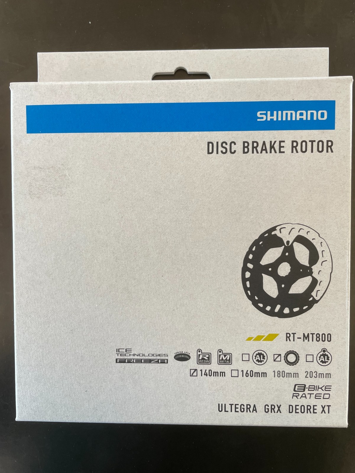 New in Box Shimano RT-MT800 140mm IceTech Brake Rotor