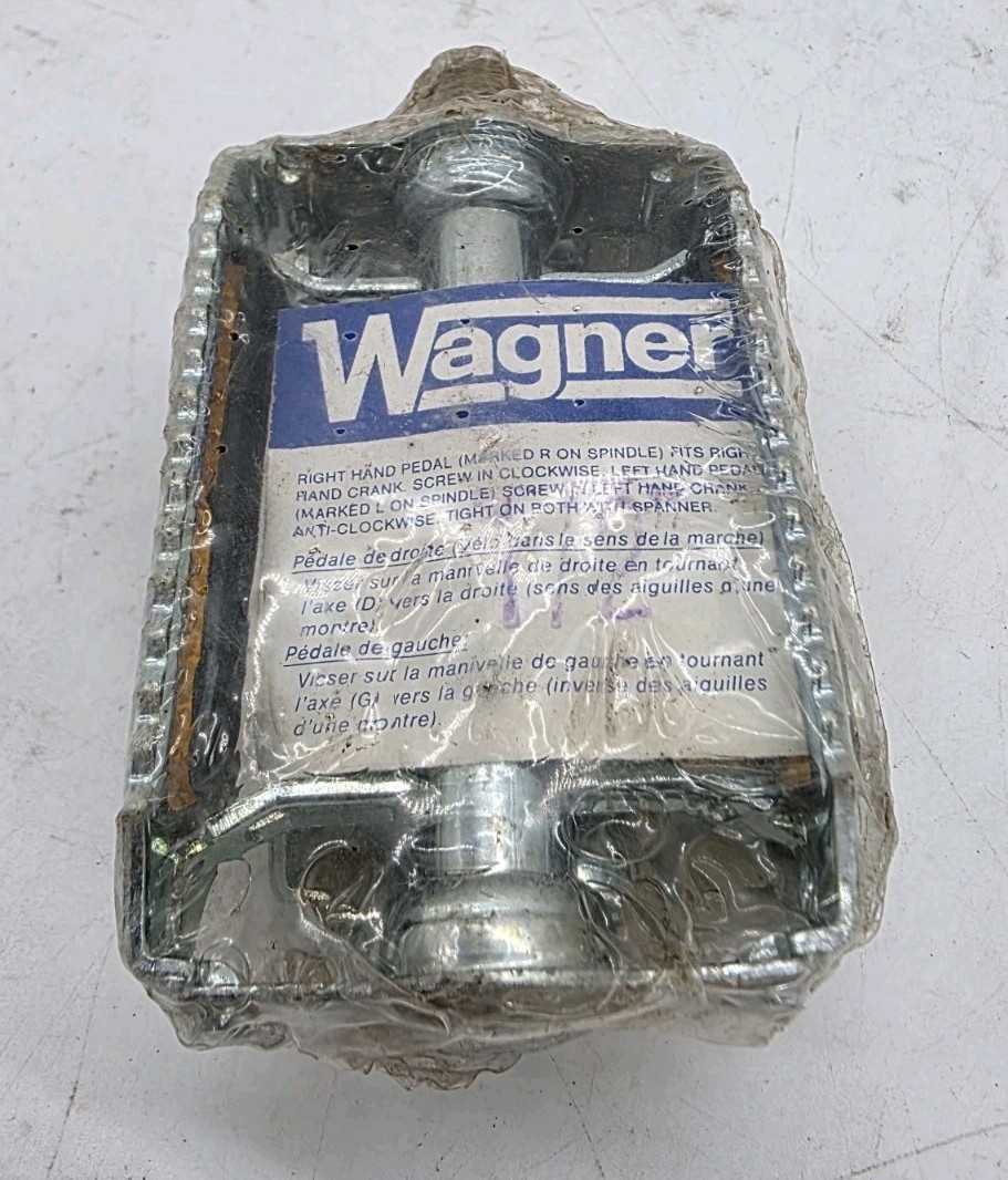 Old School Wagner Metal Mini Rat Trap Pedals-1/2”-BMX Muscle Bike-w. Germany