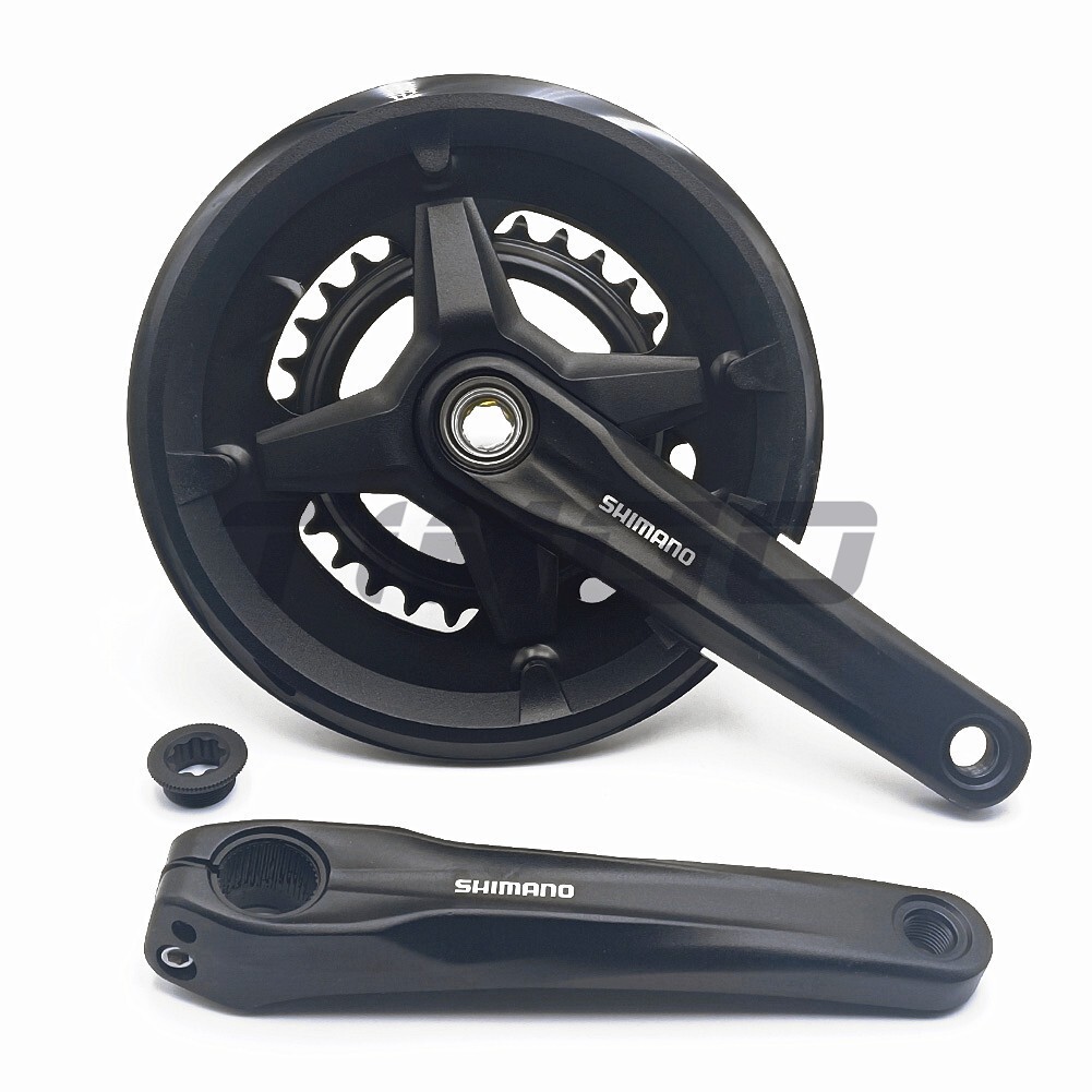 Shimano FC-MT210-2 MTB City Bike 2×9 Speed 46-30T Chainring HollowTech BB-MT501