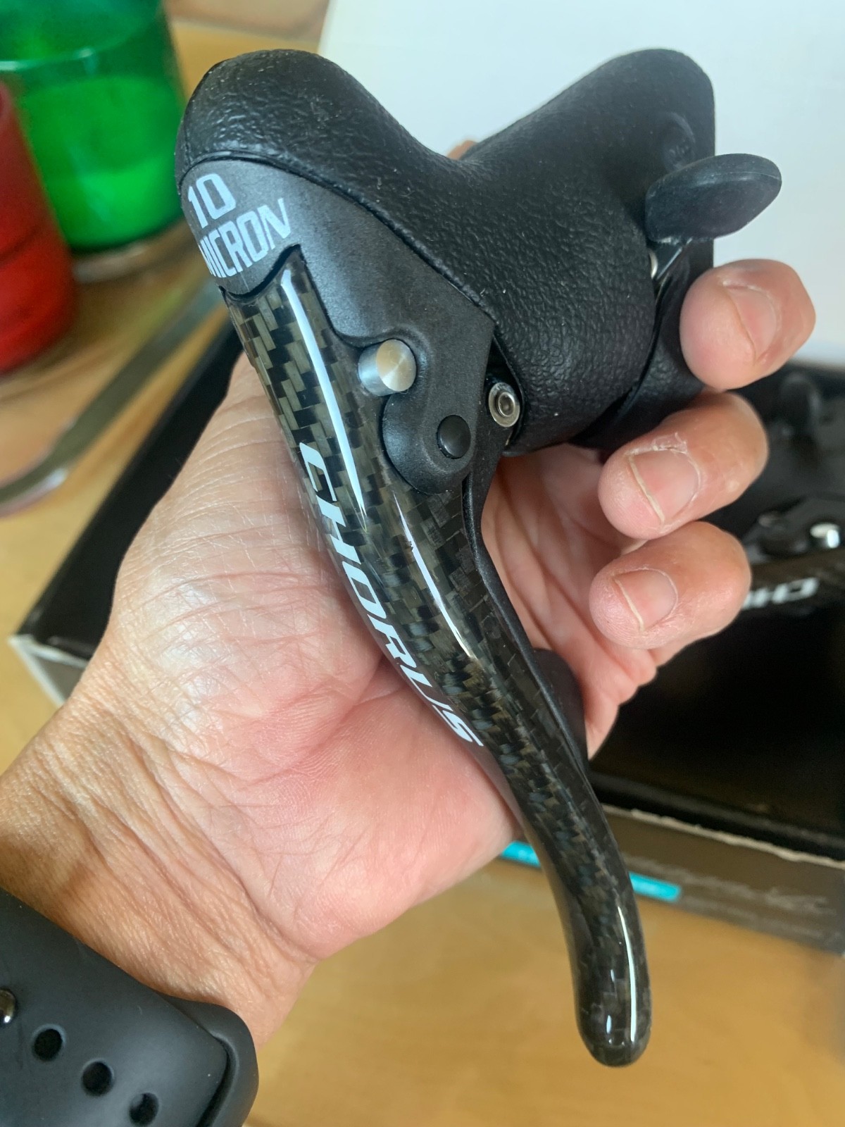 NOS RARE Campagnolo QS MICRON ULTRA Chorus 10 Speed Carbon Ergo Brake Shifters
