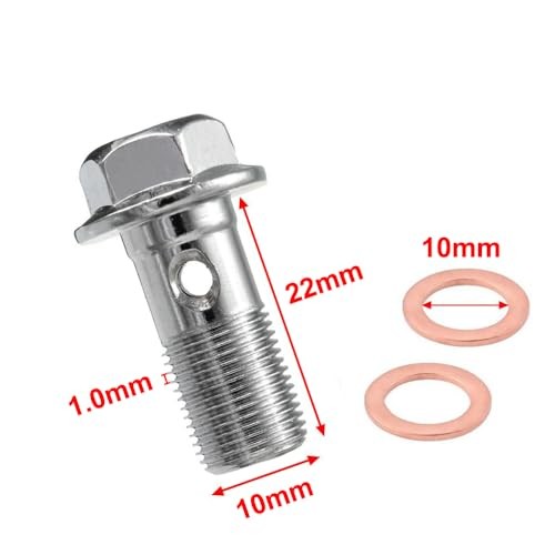 10mm M10 x 1.00mm Banjo Bolt Motorcycle Brake Master Cylinder