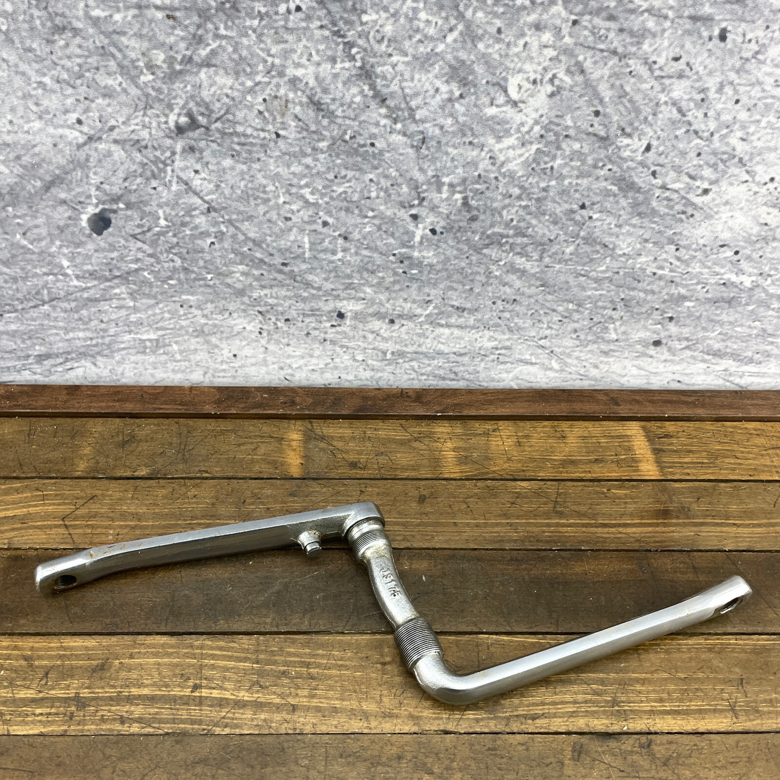 Old School BMX CRanks OPC Vintage BMX Crank Set 175 Chrome JS175 1PC CRMO