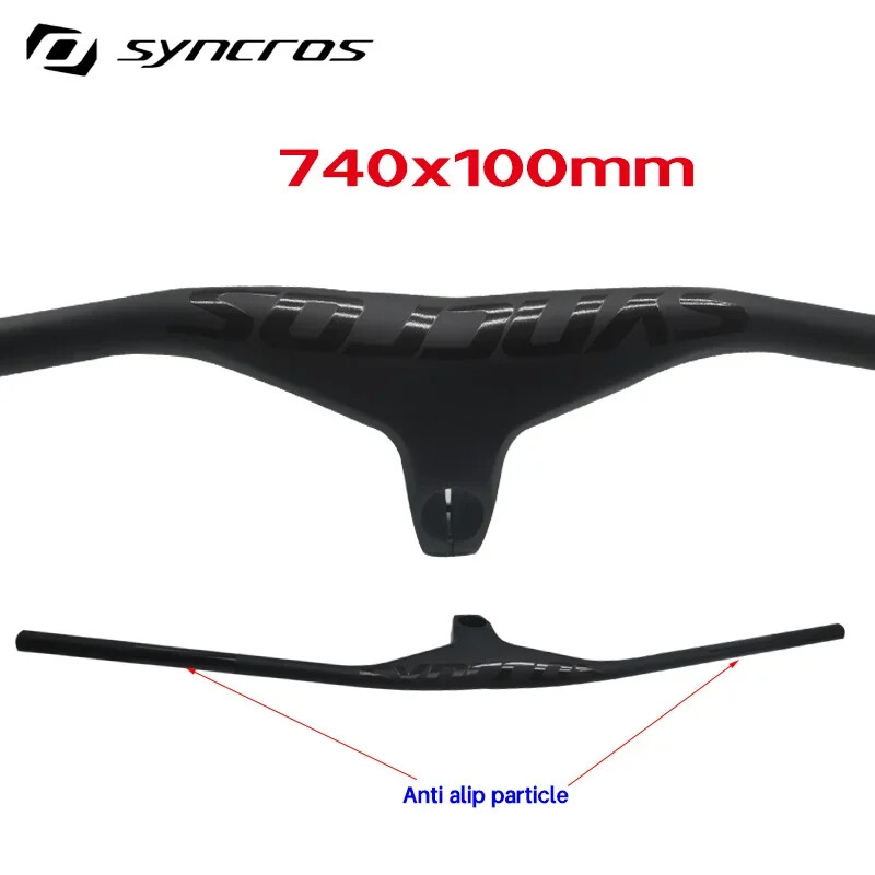 28.6mm -7Degree Mountain Bike Carbon Integrated Handlebar 660-800×70/80/90/100mm