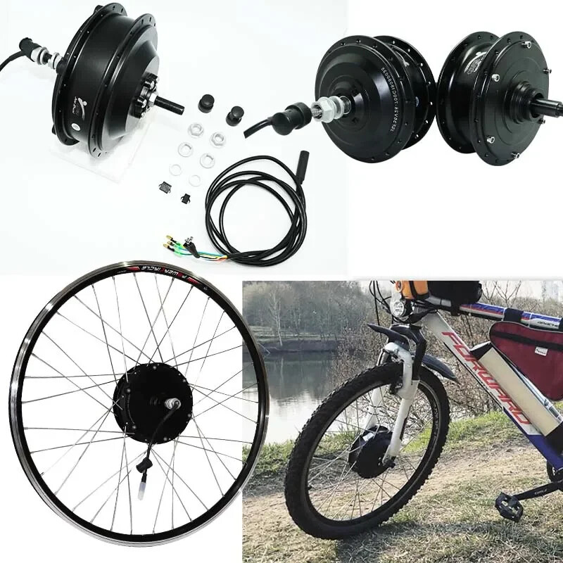 48V 250W-500W 20-29 700C Electric Bike Brushless Gear Hub Motor Wheel 25-40km/h