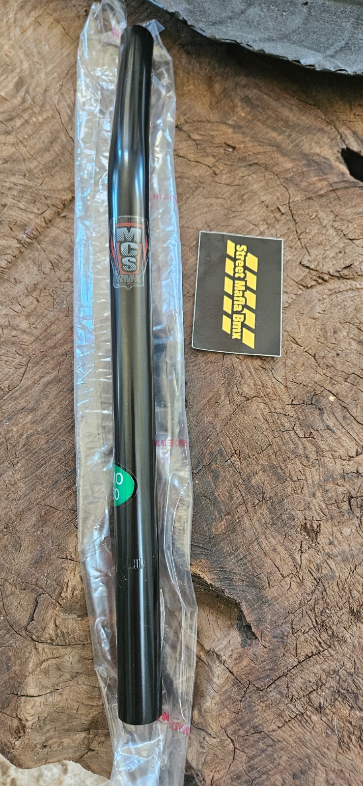 MCS LAYBACK SEATPOST POST Black FIT 7/8″ 22mm RAILED MID OLD SCHOOL BMX BIKE new
