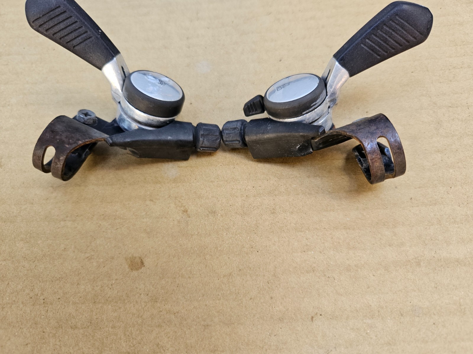 Vintage Shimano Deore 3×7 Thumb Shifters Indexed SIS 7 Speed SL-MT62 Japan