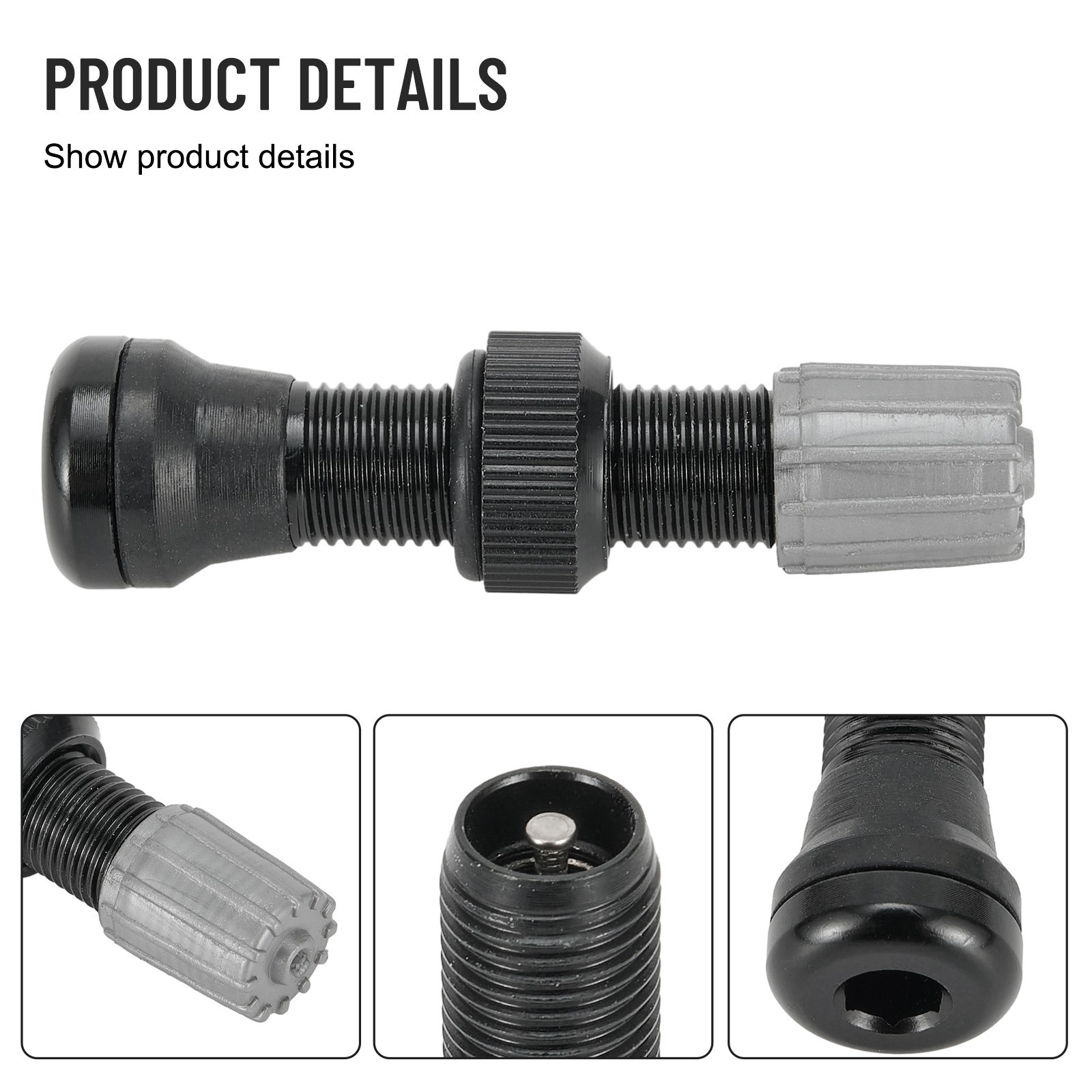 1pc Tubeless Valve For-Schrader Valve Bicycle Rim Black/ Red/ Blue/ Green