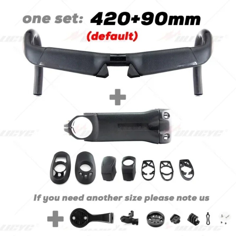 Carbon Aerofly Integrated Handlebars Matte 31.8*400/420/440mm Bicycle Accessorie