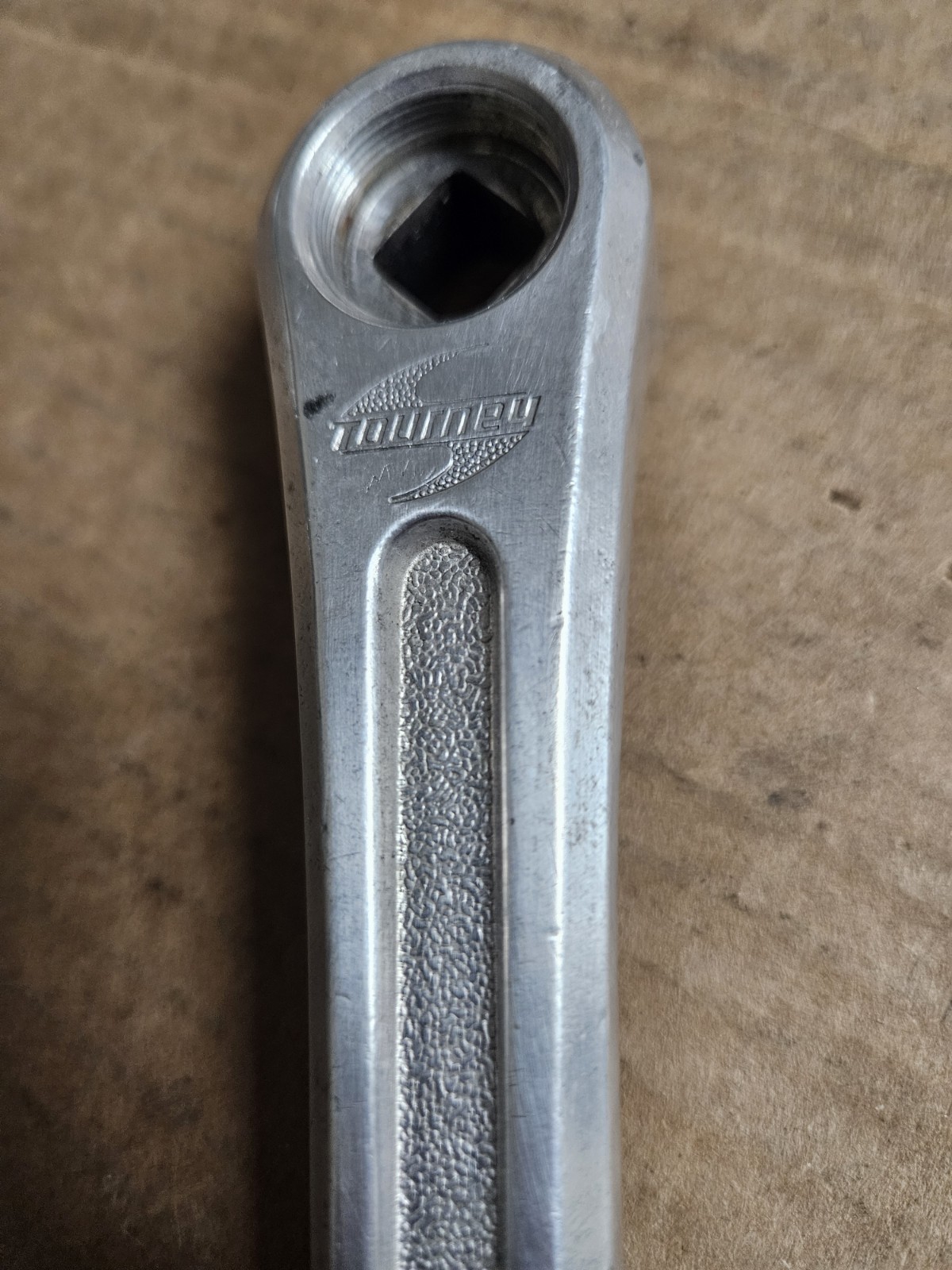 1980 Takagi Tourney Crankset, double 52/40T, 170mm, 130 BCD, square taper, used