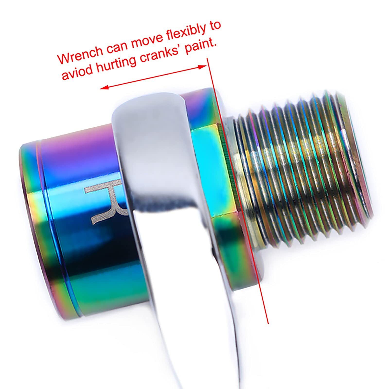 Titanium Alloy Bike Pedal Extenders 16/20mm for 9/16″ Threaded Pedals