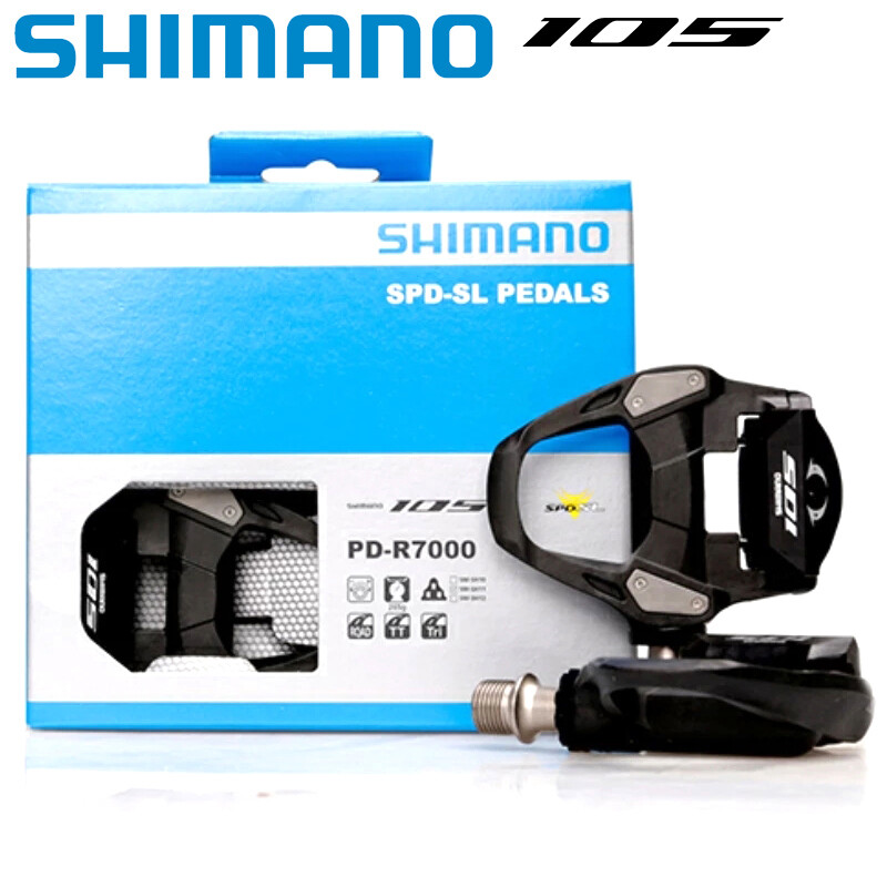 Shimano 105 PD-R7000 SPD-SL Road Bike Clipless Pedals with SH11 Cleats 9/16″