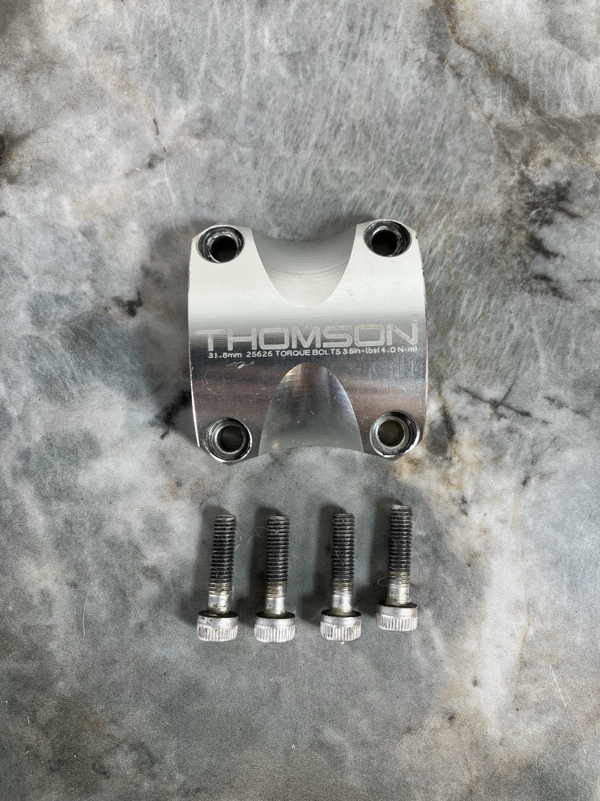 Thomson Elite X4 Stem Faceplate Silver 31.8mm