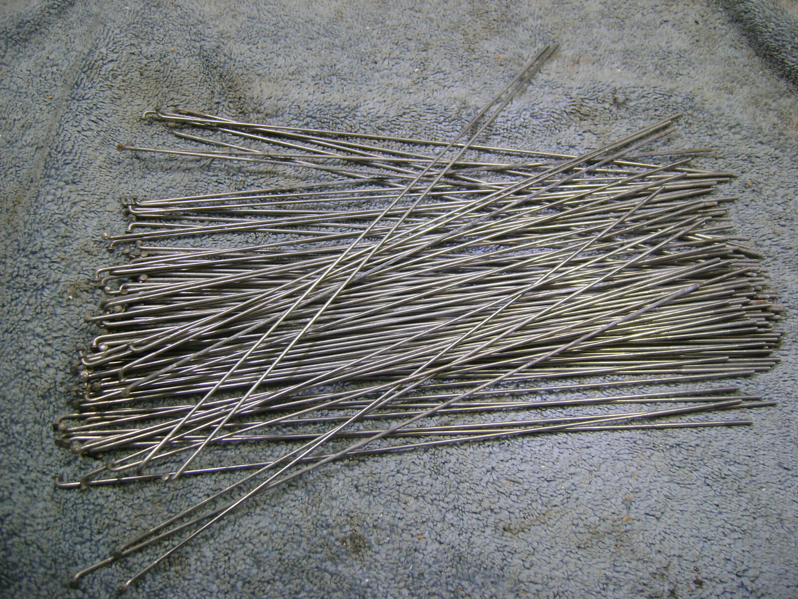NOS, 11-13/16″ Torrington Double-Butted Spokes, 14/16ga., .080-.060″ NO nipples