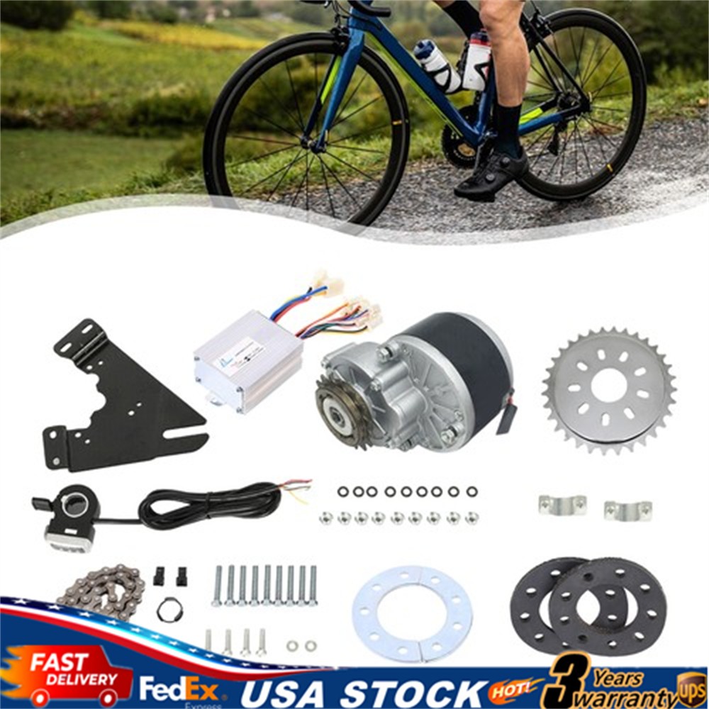 36V 350W E-Bike Motor Conversion Kit Electric Bike Freewheel Brushed Motor