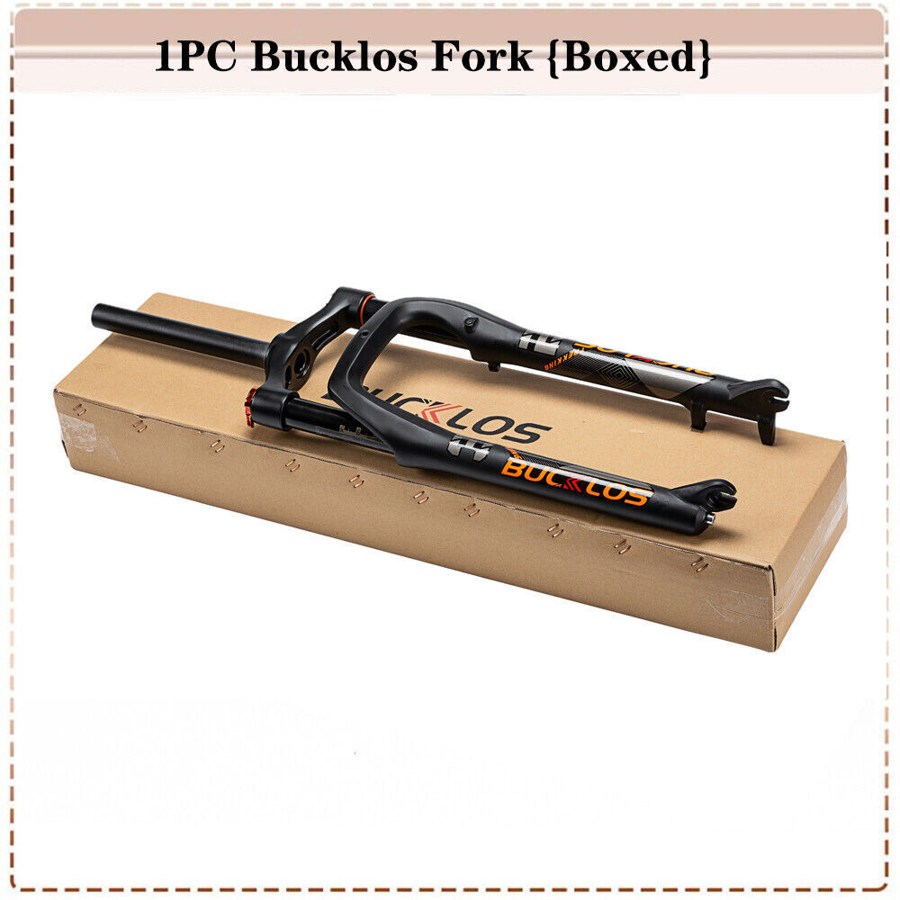 26*4.0 inch MTB Fat Bike Air Suspension Fork 1-1/8 Threadless Disc Brake Fork QR