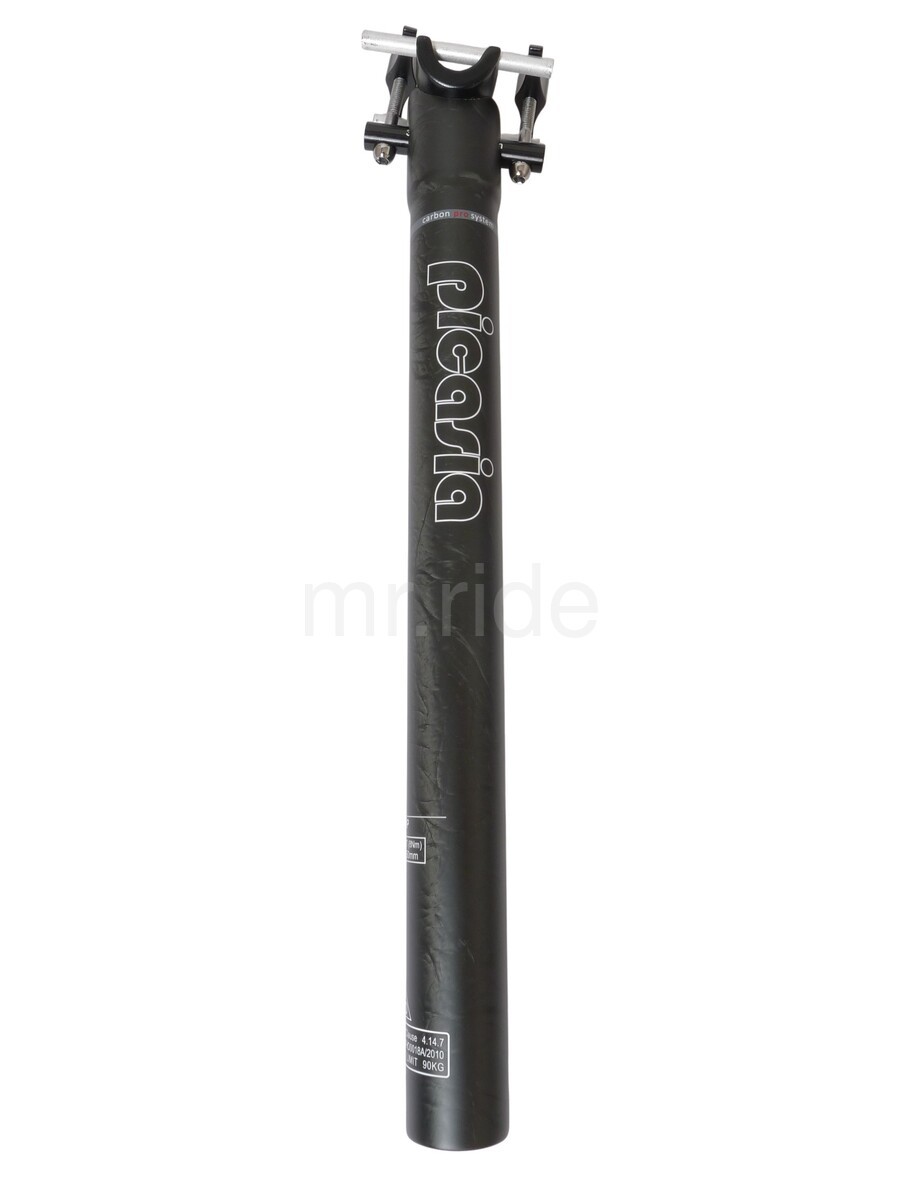 Picasia 31.6x350mm UD Carbon Seatpost SP02P 145g Matt Black MTB Bicycle