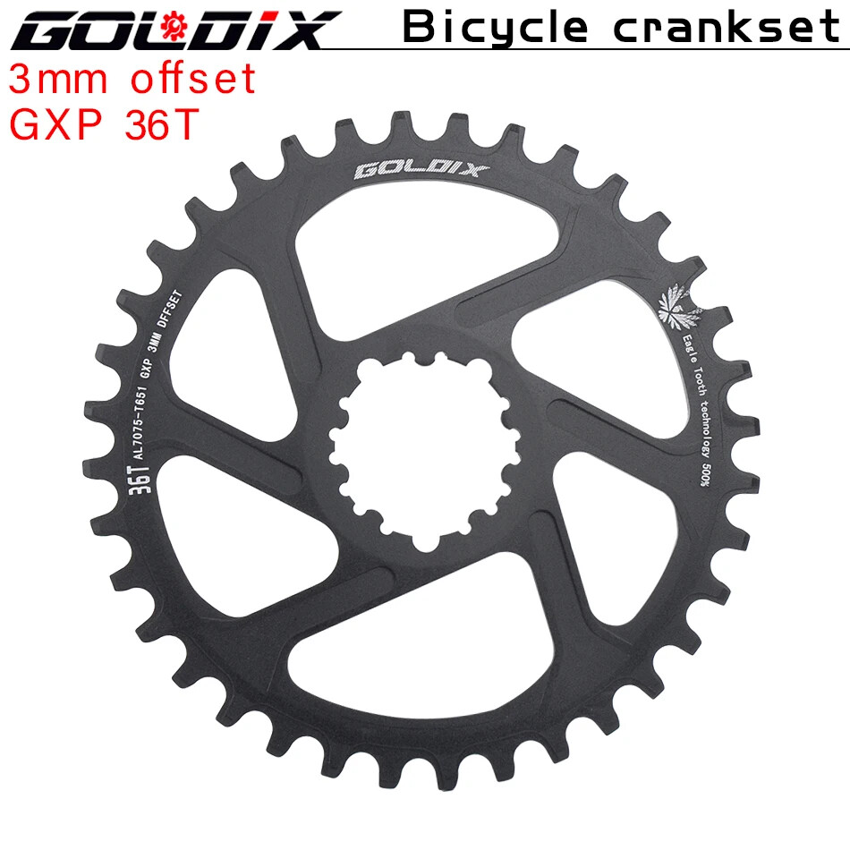 MTB Bike Chainring Chainwheel 0mm 3mm 6mm Offset 30T 38T SRAM 3Bolt Direct Mount