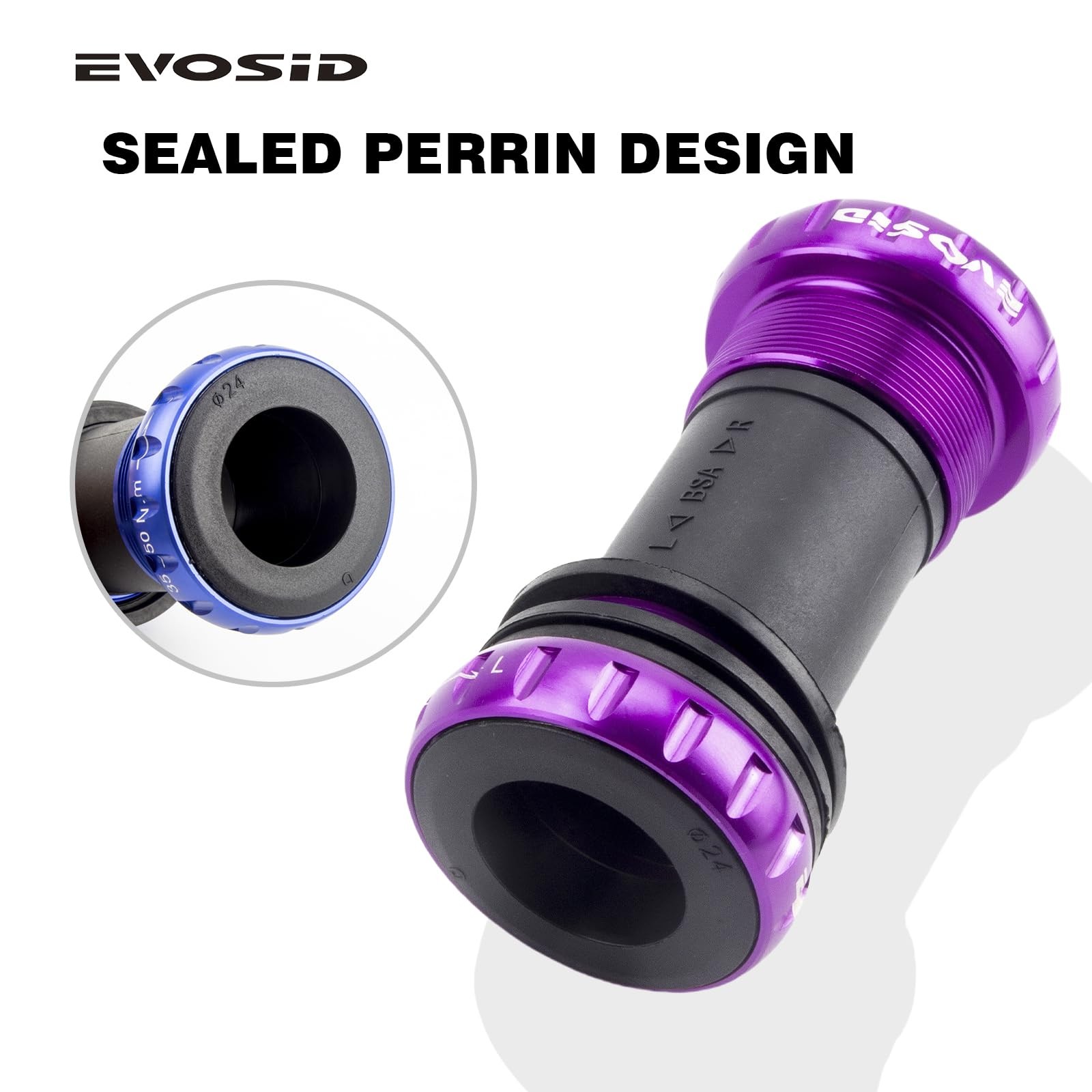 Bottom Bracket, Mountain Bottom Bracket English BSA 68-73mm for 24mm Spindle …
