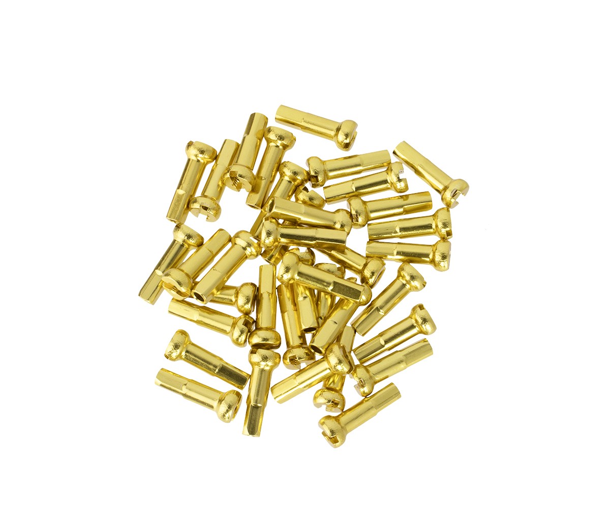 PRO+ BICYCLE ALLOY SPOKE NIPPLES/16MM 14G GOLD (CUSTOM AMOUNT)