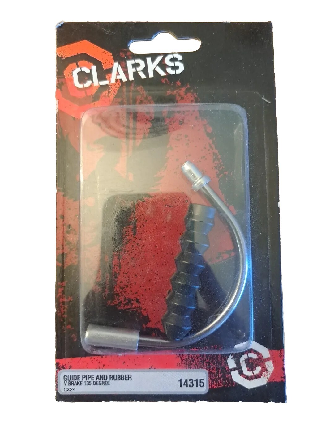 Clark’s 135 Degree V- Brake Guide Pipe With Rubber