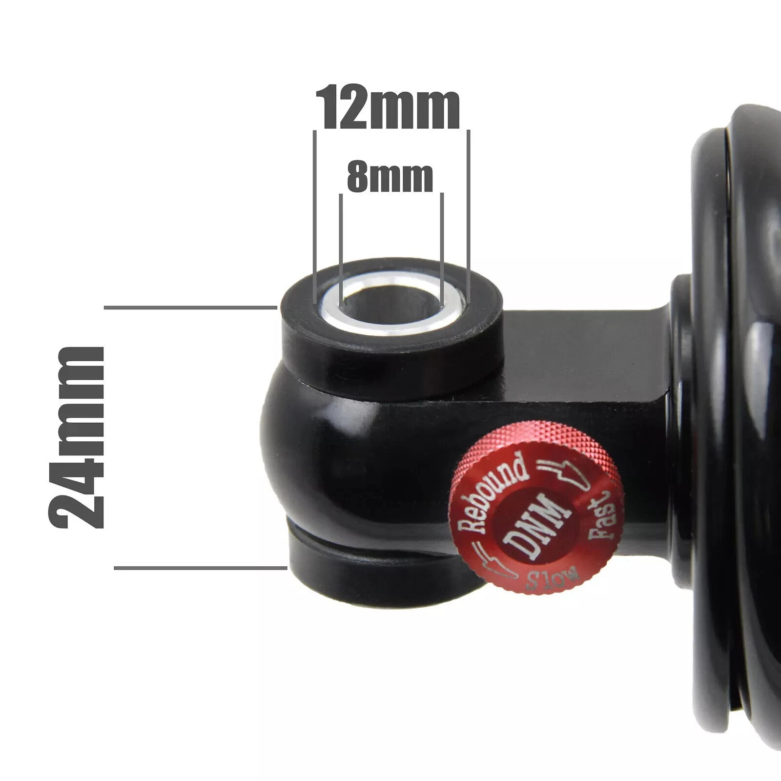 DNM DV22AR Mountain Bike Bicycle Coil Spring Rear Shock 165 x 35mm 750 lbs.