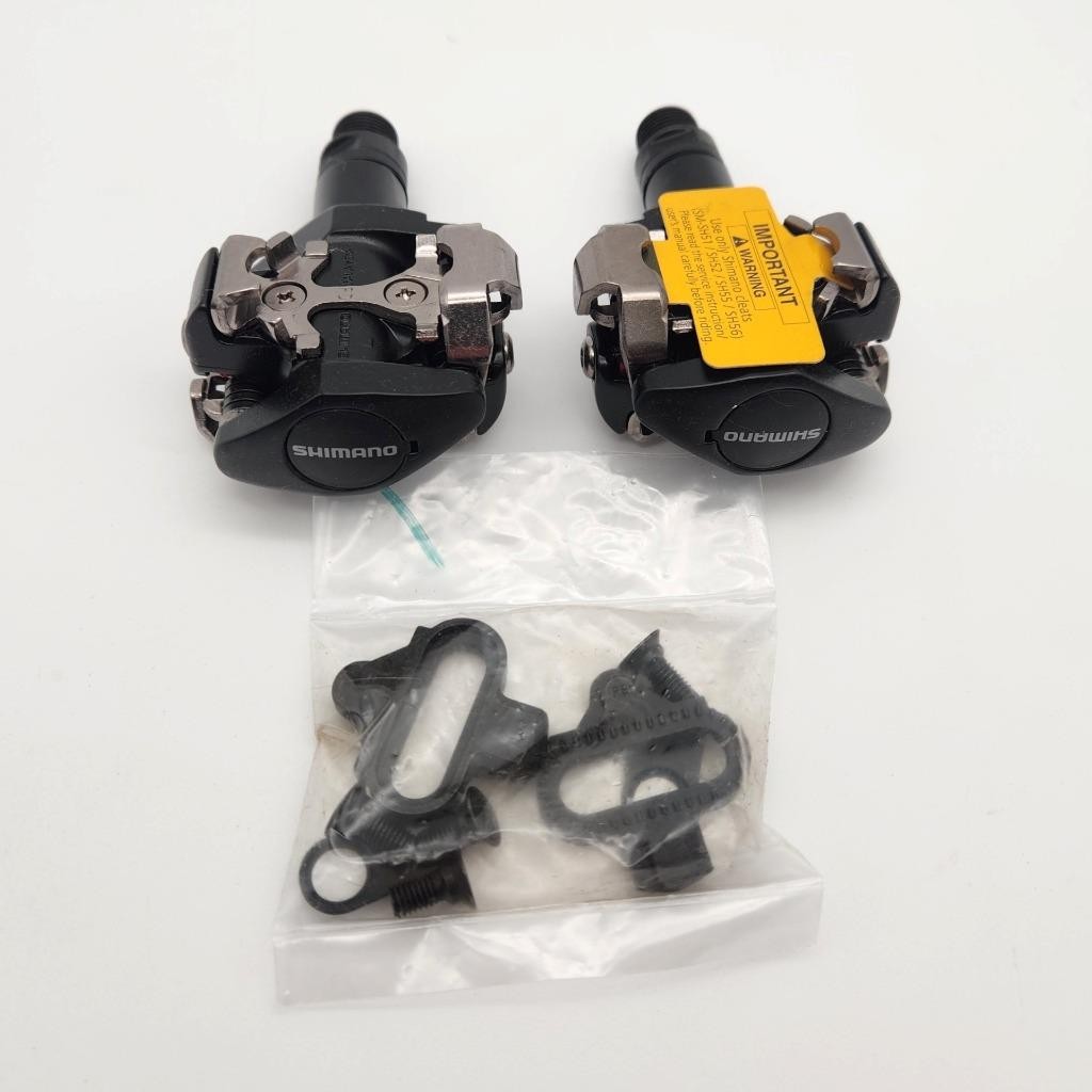 Shimano PD-M505 Clipless Bike Pedals W/ SM-SH51 Cleats Black SPD OPEN PACKAGE