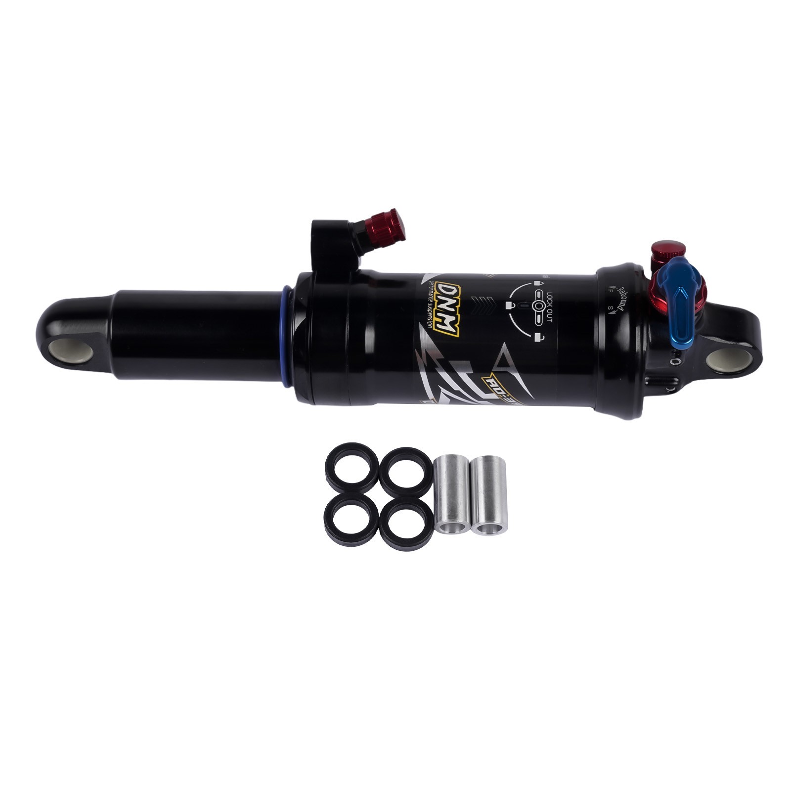 Mountain Bike Bicycle Air Suspension Rear Shock 165/190/200mm w/ 3-Step Lockout