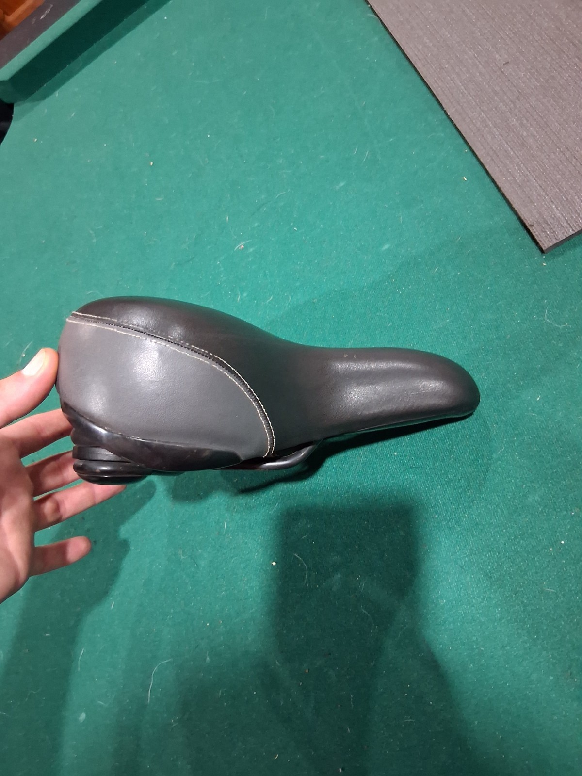 Wide and Comfortable Velo Bike Saddle black + grey