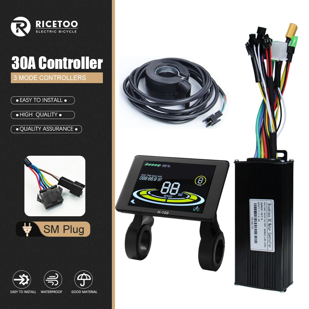 E-bike 3 Mode Controller Sine Wave Controlle 17A 26A 30A 40A with LCD Display