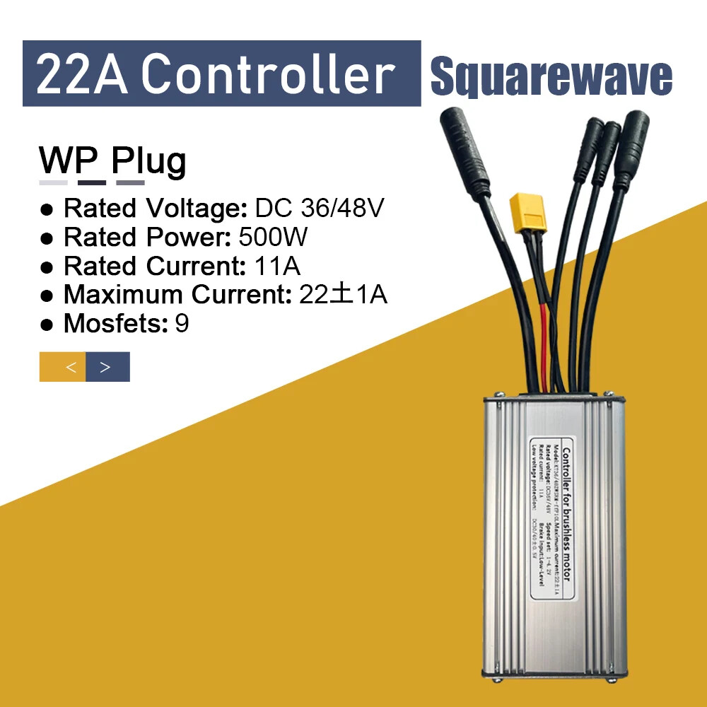 Electric Bike 36V/48V 15A/17A/22A/25A/30A/50A KT Squarewave/Sinewave Controller