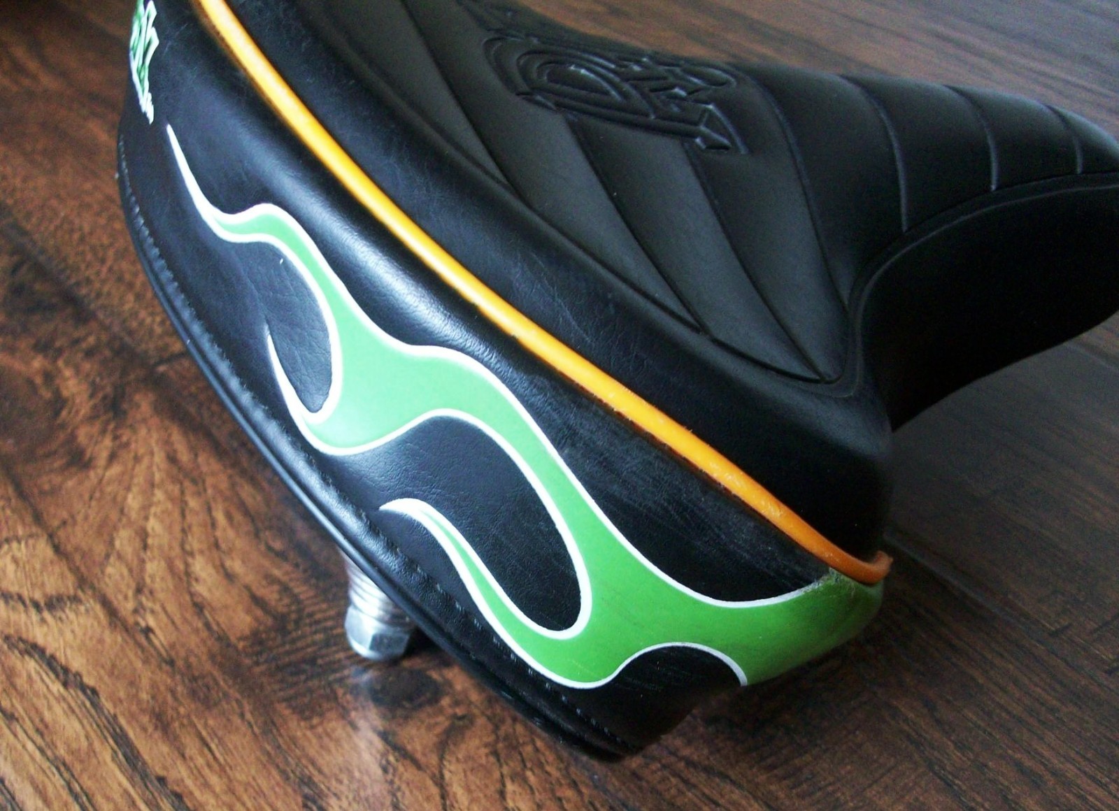 Electra Ed Big Daddy Roth Rat Fink Bike Bicycle Seat Saddle BLACK GREEN FLAMES