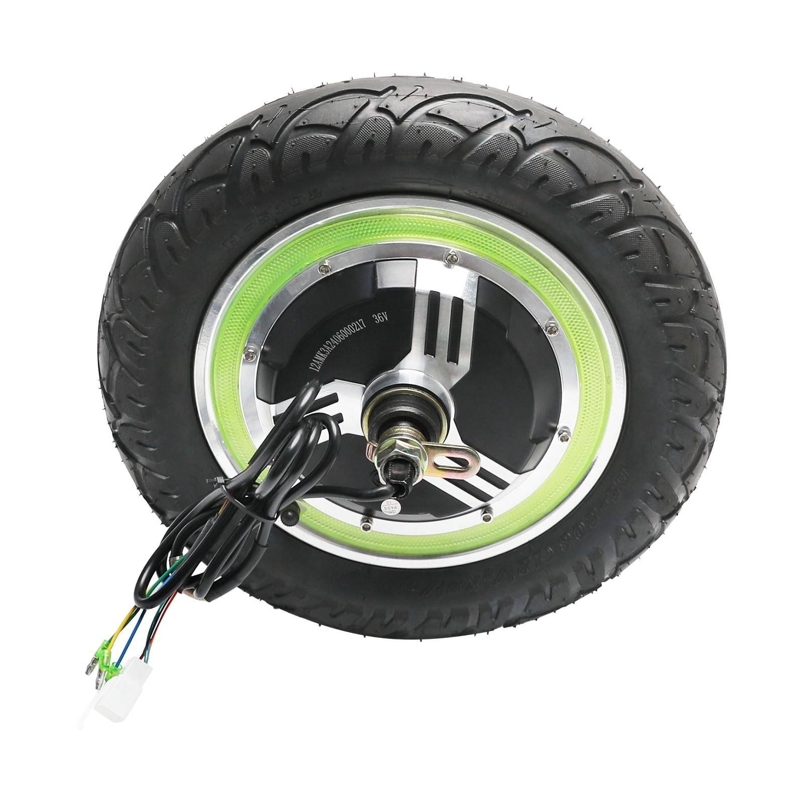 12 inch Hub Motor Kit ebike Scooter 36V 500W Brushless Gearless Motor Tricycle