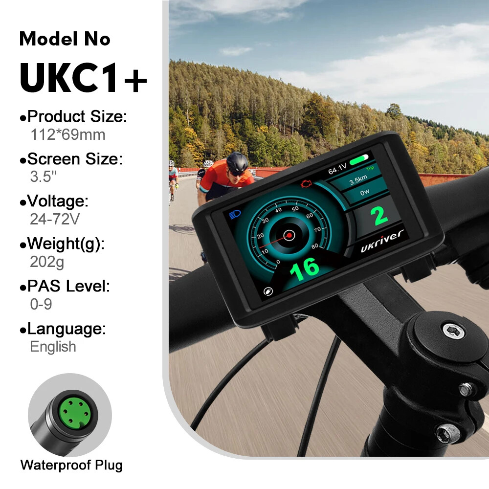Electric Bike Display UKC1 9 PAS for BBS02B BBS01B BBSHD Mid Hub Motor 24V-72V