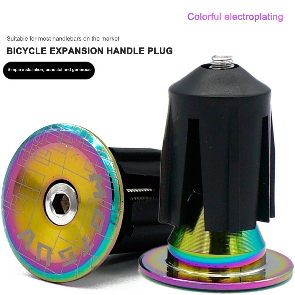 Bike End Plugs Aluminum Alloy Lock MTB Handle Bar Grips bicycle grip cover cap