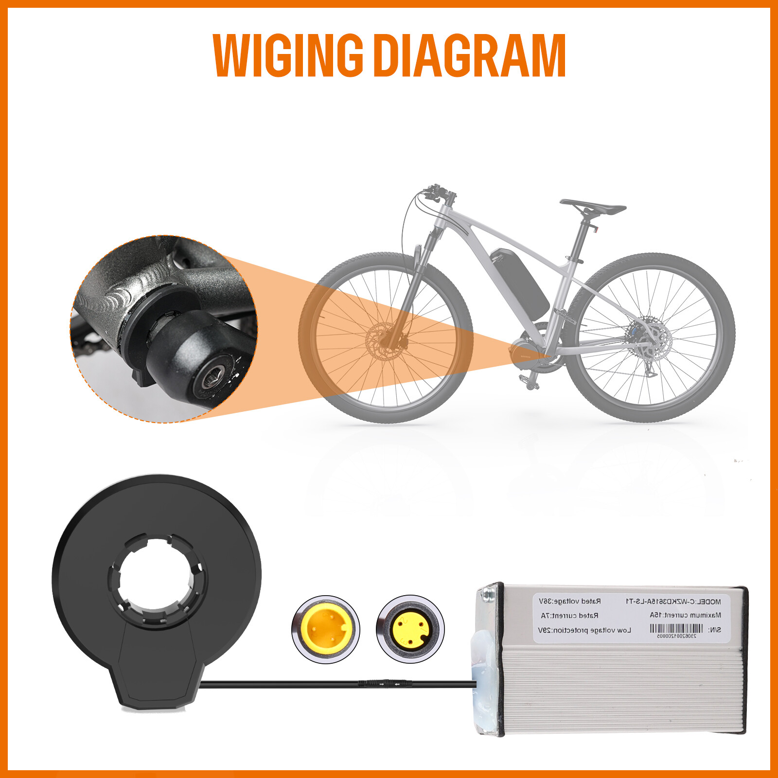 Bafang 26″ 27.5″ 700C 48V 500W Electric Bicycle Rear Hub Wheel Motor V-Brake