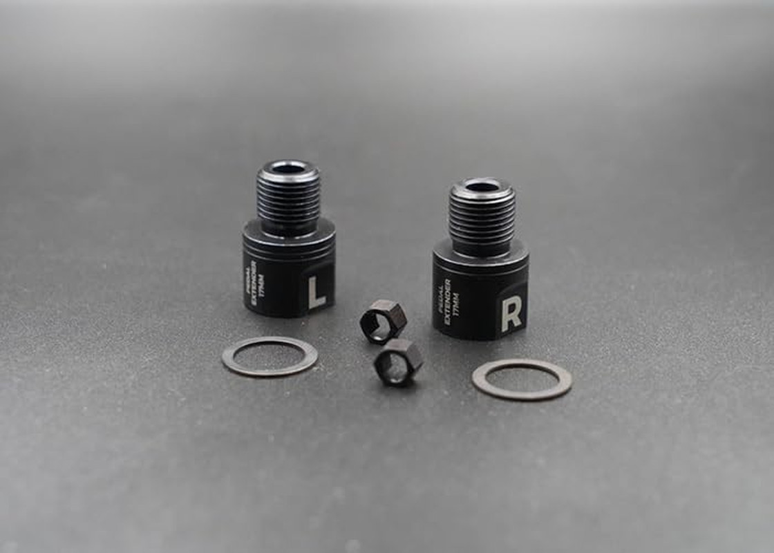 Stainless Steel Bicycle Pedal Extenders for Enhanced Comfort and Q-Factor