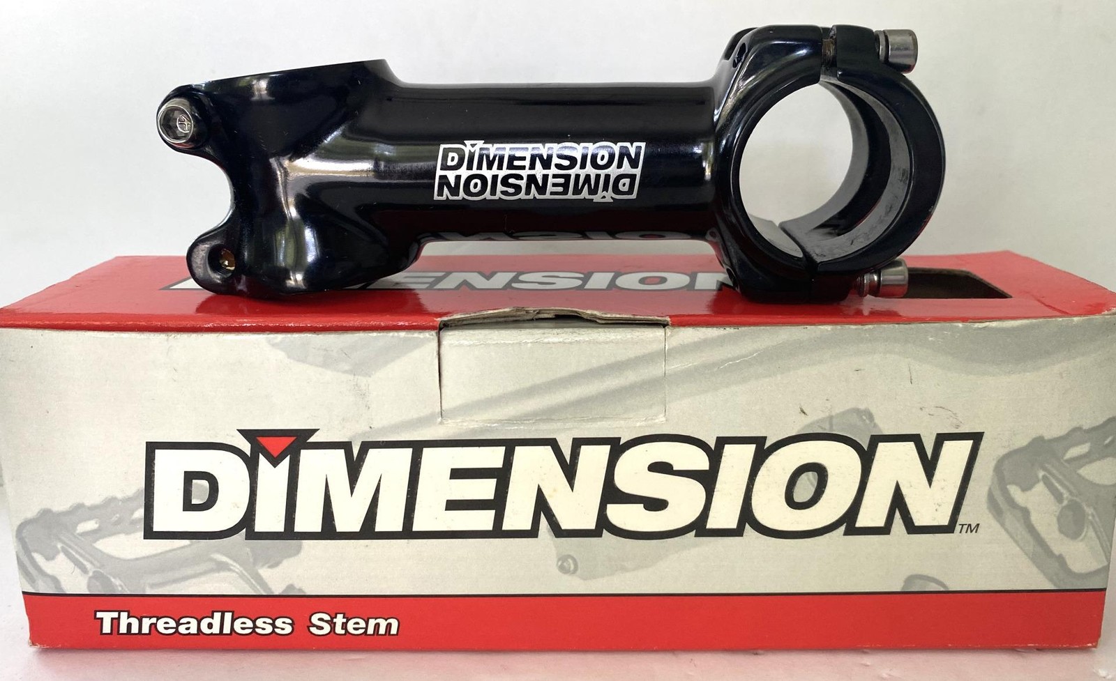 new DIMENSION threadless STEM 100mm 97° black 28.6 steerer 31.8 handlebar