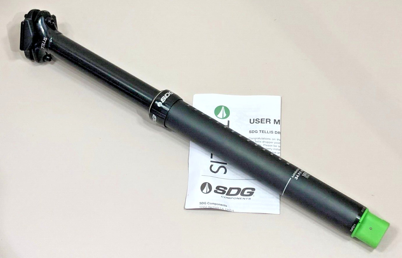 New SDG Components Tellis Dropper Seatpost 34.9mm x 480mm Travel : 170mm