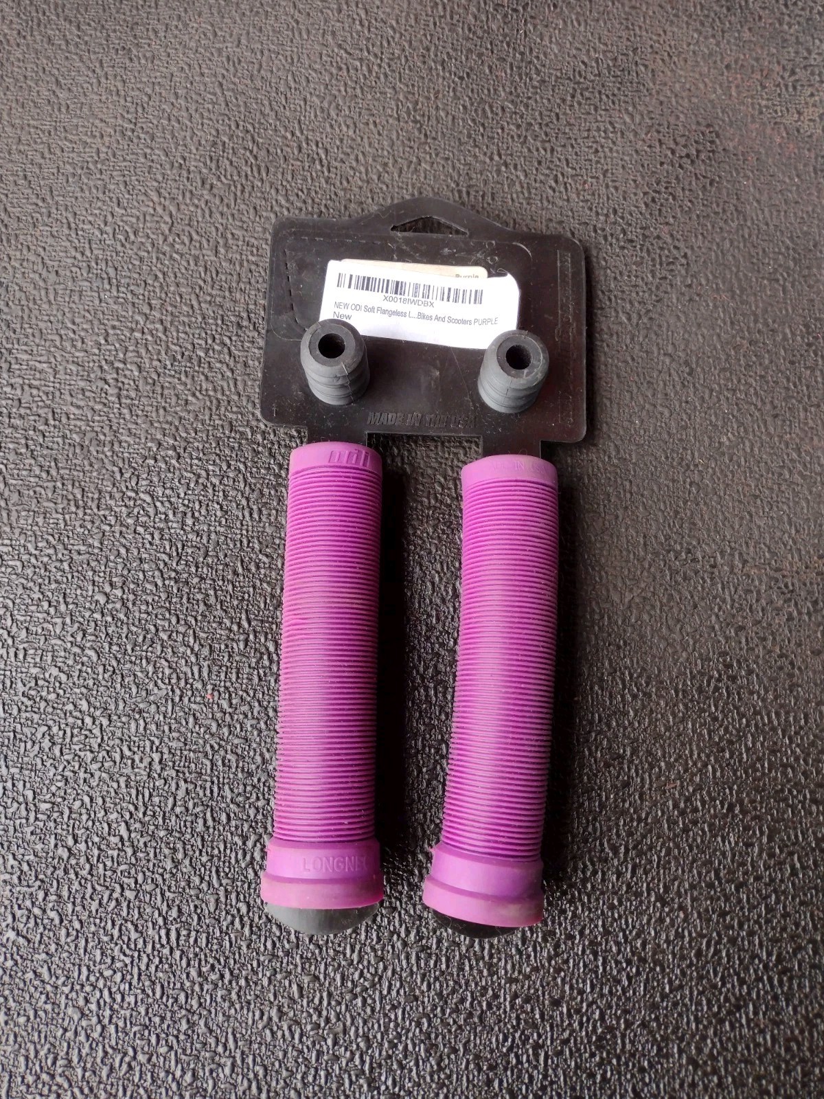Purple ODI Longneck Soft Grips For BMX / Scooter