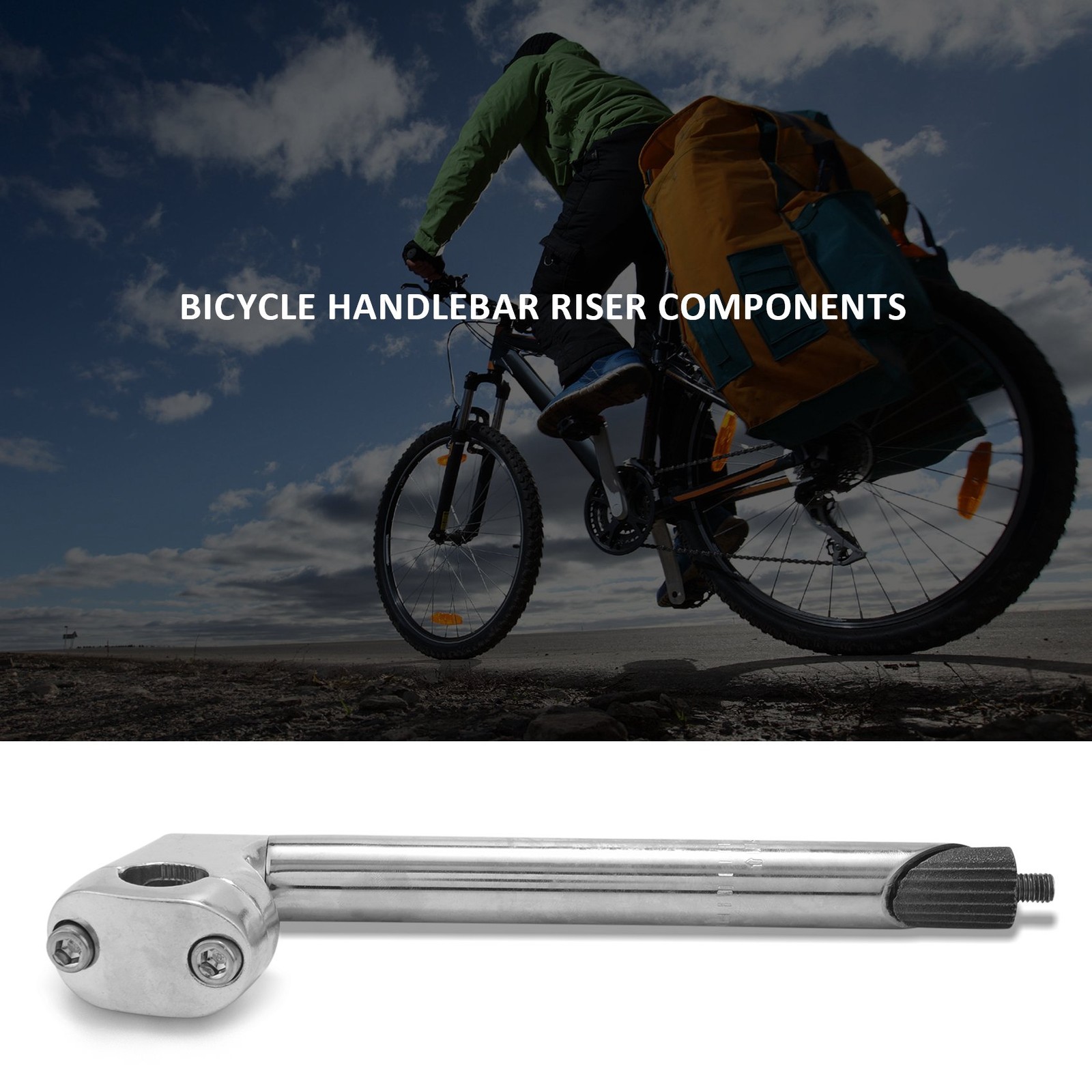 22.2MM Bike Quill Stem, BMX Quill Stem Bike Handlebar Stem Riser Parts MTB4327