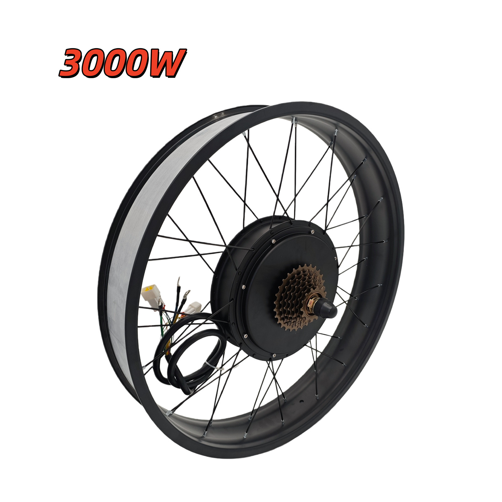 48V-72V 3000W ebike Motor Rear Fat Wheel 175mm 190mm 20”24”26”x4.0/3.0 inch