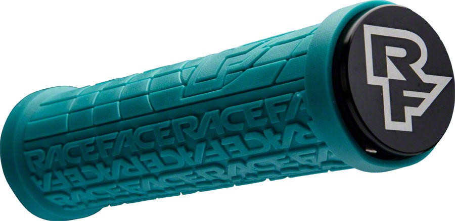 RaceFace Grippler Grips – Turquoise, Lock-On, 30mm
