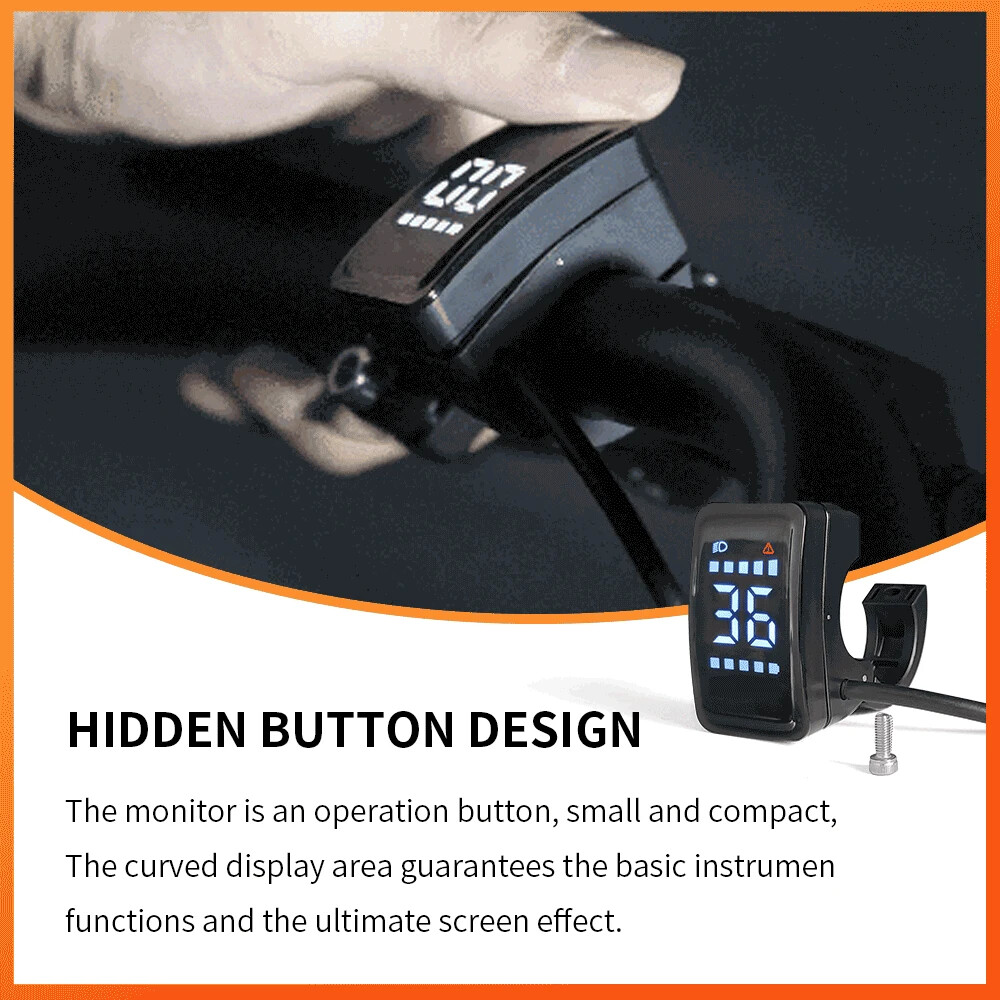 Mini Display Ebike Intelligent LCD Screen Waterproof Electric Bike Compitable