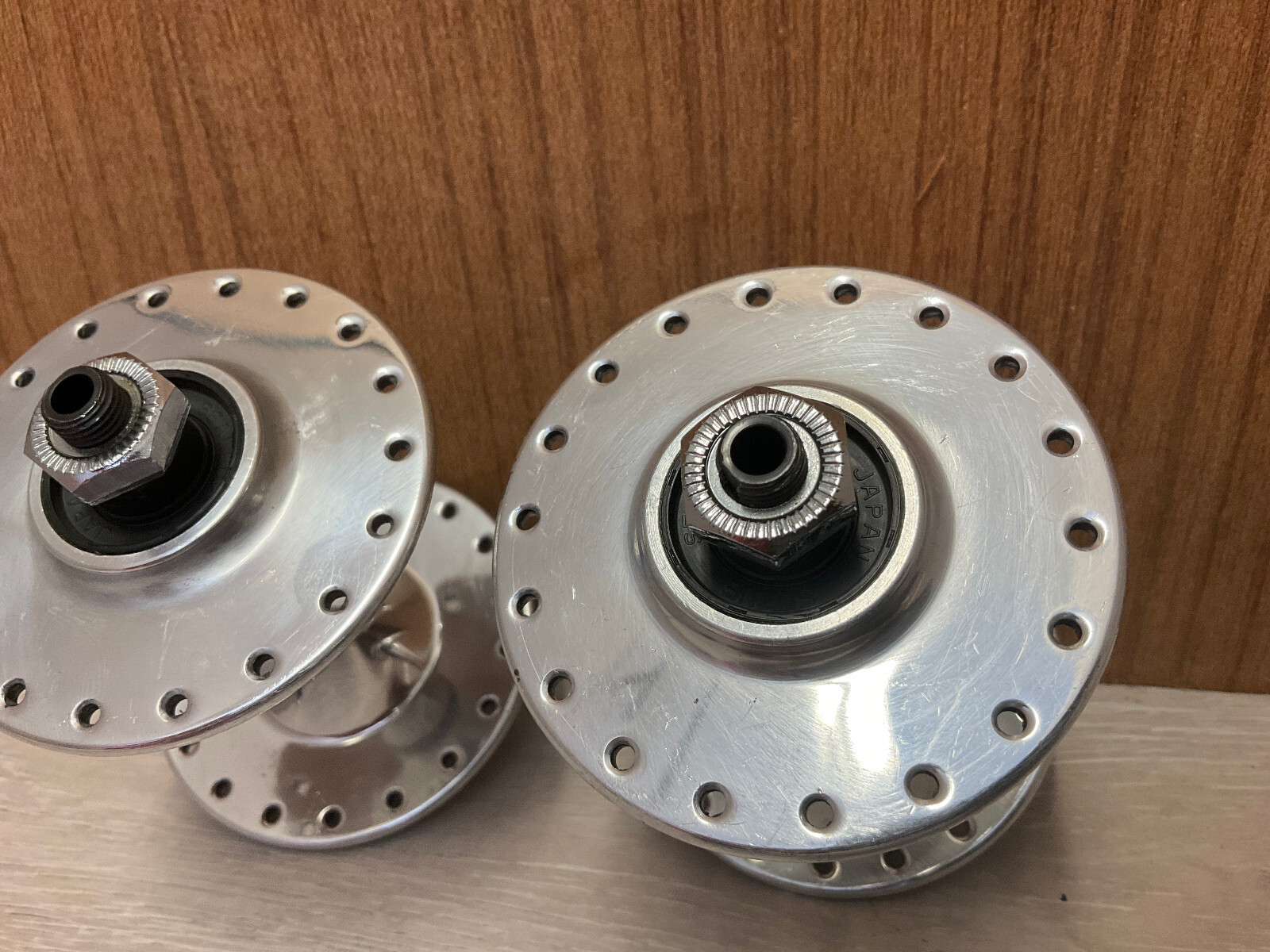 NOS Vintage Suzuki High Flange Front Hub 36 Hub Sealed Tech 7F Never Polished 1x