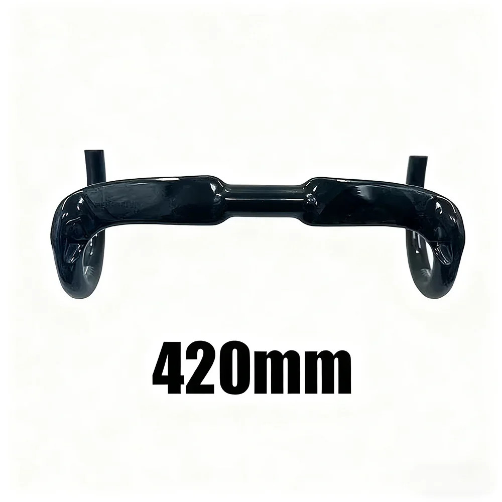 Full Carbon Fiber Road Bike Handlebar Gloss Black 31.8*380/400/420/440mm