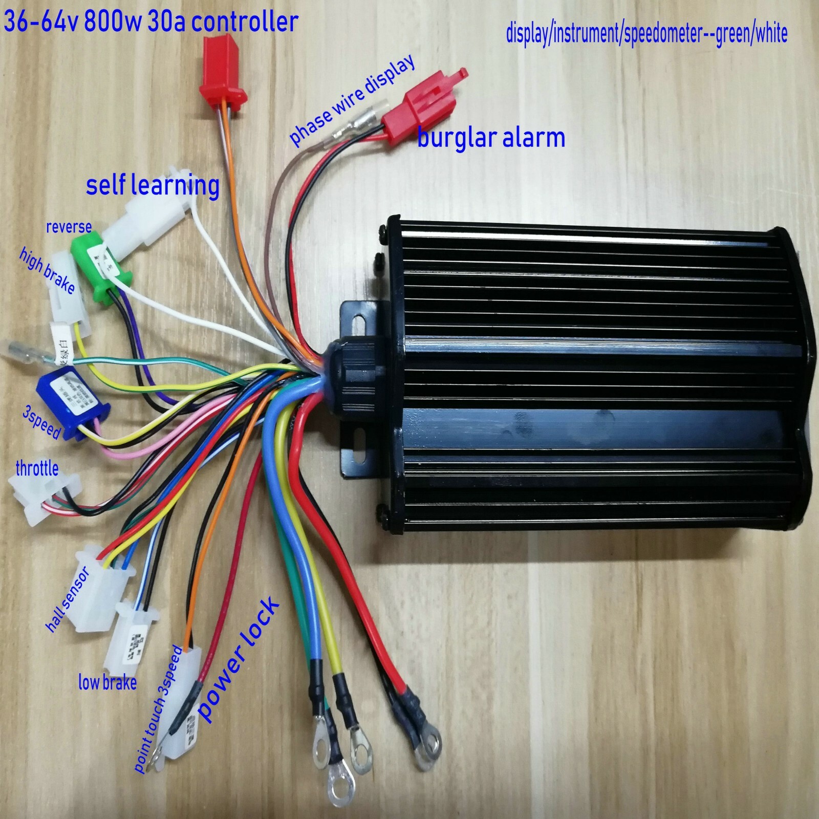 36v48v60v64v30A Sinewave Controller Electric Bicycle Accesory scooter parts